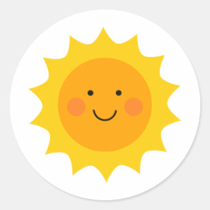 Cute smiling sun Sticker