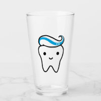 Cute Smiling Tooth with Toothpaste