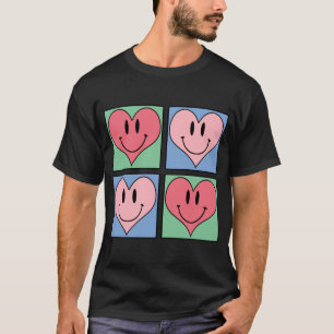 Cute Smiling Valentine's Hearts, I Love You T-Shirt