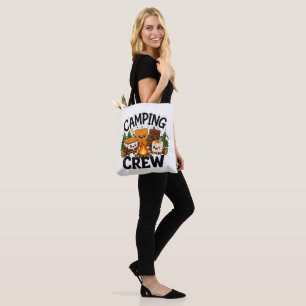 Cute S'mores Campfire Camping Squad Outdoor Tote Bag