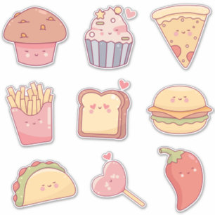 Cute snacks with faces