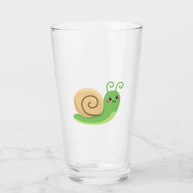Cute Snail(6) Glass (Front)