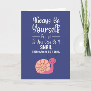 Cute Snail Cards Happy Funny Cartoon Humour Animal