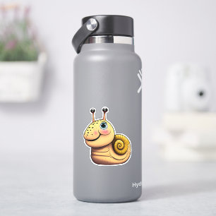 Cute snail cartoon sticker