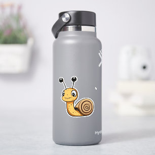 Cute snail cartoon sticker
