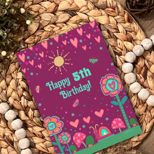 Cute Snail Customisable Age Fun  Birthday Card