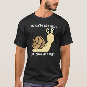 Cute Snail For Men Dad Boys Land Sea Freshwater Sn T-Shirt
