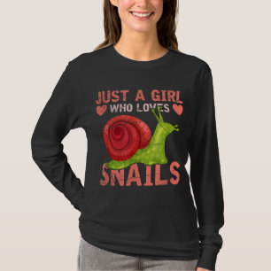 Cute Snail Garden Animal Girls Women Gift Snail T-Shirt