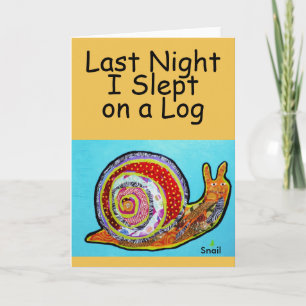 Cute Snail Greeting Card