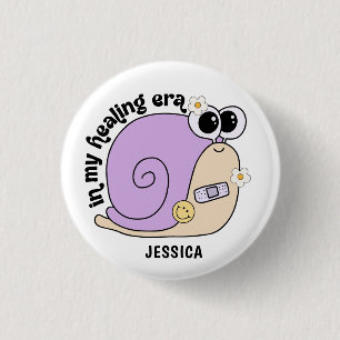 Cute Snail   In My Healing Era 3 Cm Round Badge