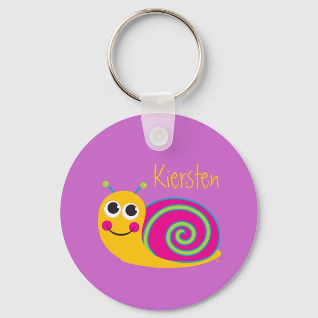 Cute Snail Keychain (Front)