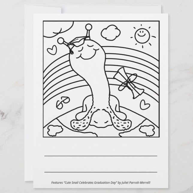 Cute Snail SNAILED IT To The Top Graduation (Front)