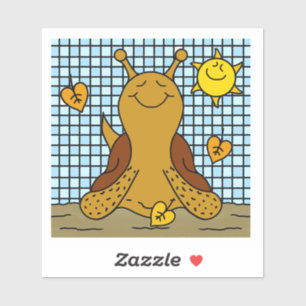 Cute Snail Sunshine And Leaf Mosaic Happy Fall