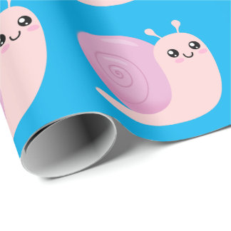 Cute Snail Wrapping Paper