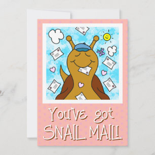 Cute Snail You’ve Got Mail Greeting  Card