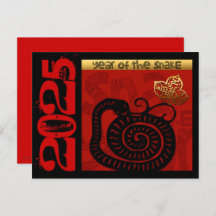 Cute Snake Chinese Year 2025 Zodiac Birthday HPC