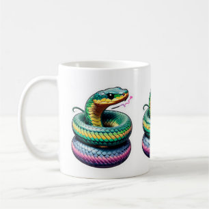 Cute Snake Illustration Coffee Mug