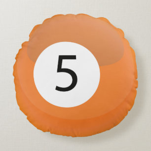 Cute Snooker Pool Billiard Ball Round Cushion
