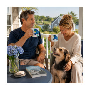 Cute Snorkel Preppy Dog Silhouette Coffee Mug