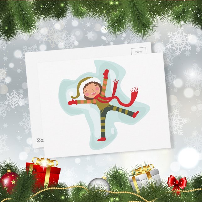 Cute Snow Angel Girl Postcard (Creator Uploaded)