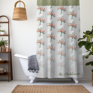 Cute Snow Angel Girl Shower Curtain