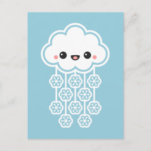 Cute Snow Cloud Postcard