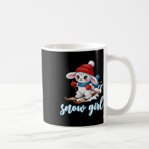 Cute Snow Girl Snow Bunny Ski Lover Winter Skiing Coffee Mug