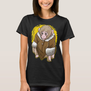 Cute Snow Macaque Monkey Wearing A Coat Meme T-Shirt