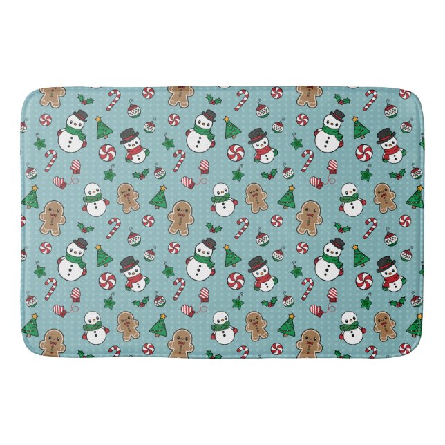 Cute Snow Pals bath mat (Front)