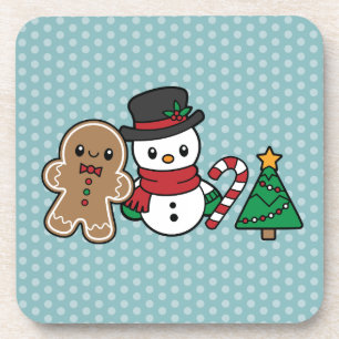 Cute Snow Pals coasters