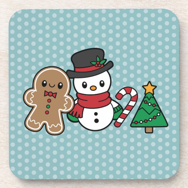 Cute Snow Pals coasters (Front)