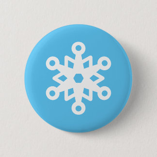 Cute Snowflake 6 Cm Round Badge