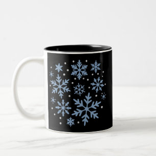 Cute Snowflake Christmas Winter Holiday Cosy Xmas  Two-Tone Coffee Mug