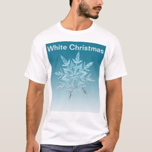 Cute Snowflake With White Christmas text T-Shirt