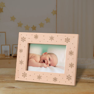 Cute Snowflakes Winter Wonderland Etched Frames
