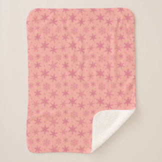 Cute snowflakes with dots blanket