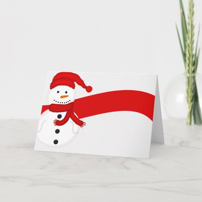 Cute Snowman Christmas Cards (Front)
