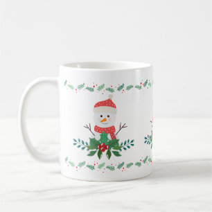 Cute Snowman Christmas Festive Holiday Coffee Mug