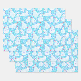 Cute snowman Christmas Holidays wrapping paper