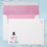 Cute Snowman Christmas Pink Envelope<br><div class="desc">Share your Christmas greetings with this loveable Christmas Envelope. It features a cute snowman and coordinates with the snowman Christmas card.  Perfect for mailing your holiday greeting cards. Designed for you by Blackberry Boulevard.</div>