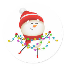 Cute Snowman Christmas, santa gift