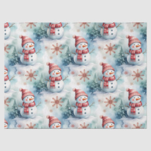 Cute Snowman Christmas  Tissue Paper