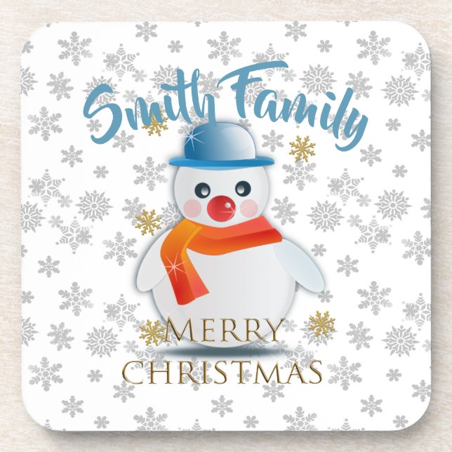 Cute Snowman Coaster (Front)