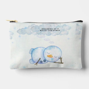 cute snowman coin purse