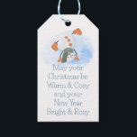 Cute Snowman Cosy Christmas Quote Gift Tags<br><div class="desc">Cute Snowman Cosy Christmas Quote.</div>