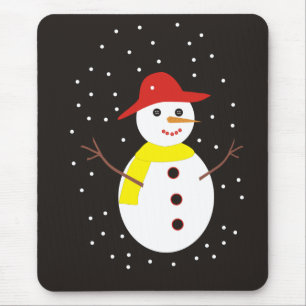 Cute Snowman Custom Mousepad