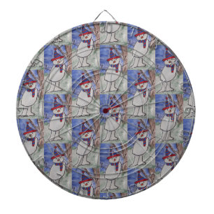 Cute Snowman Dartboard