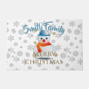 Cute Snowman Doormat