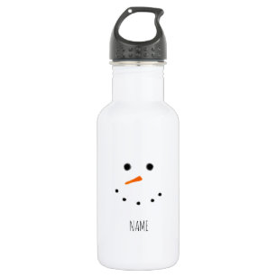 Cute Snowman Face Personalized Kid's 532 Ml Water Bottle