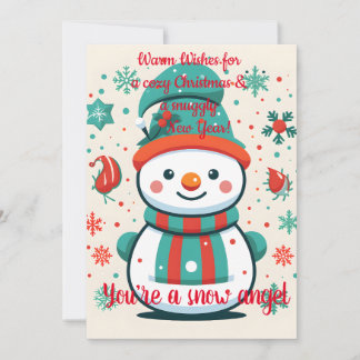 Cute Snowman Greeting Card